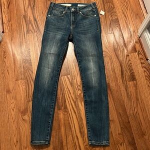 Pilcro by Anthropology High-Rise Denim Leggings size 25 Stretch NWT